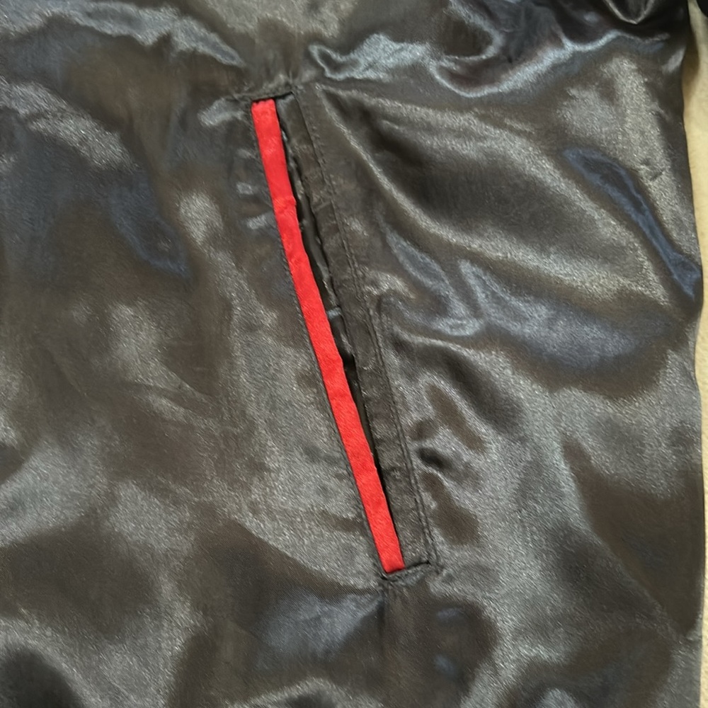 Vintage 1990s Reversible Pepe Jeans Jacket Size M. Red, White & Charcoal Gray. - Picture 6 of 16
